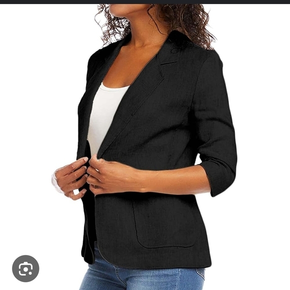 LC Lauren Conrad Black Blazer with Tailored Silhouette - Picture 1 of 7